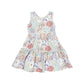 Organic Cotton Sleeveless Twirl Dress | Patch Floral