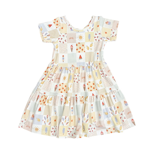 Bamboo Short Sleeve Twirl Dress | Sweet Treats