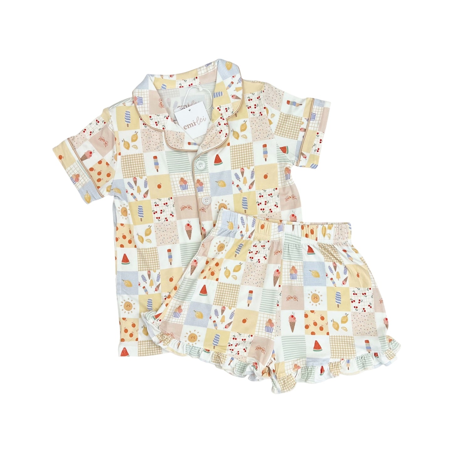 Bamboo Ruffle Set | Sweet Treats