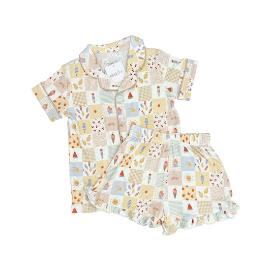 Bamboo Ruffle Set | Sweet Treats