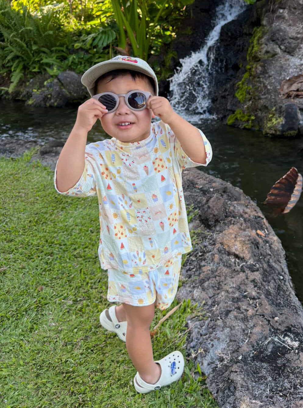 Bamboo Boxy Tee & Short Set | Sweet Treats