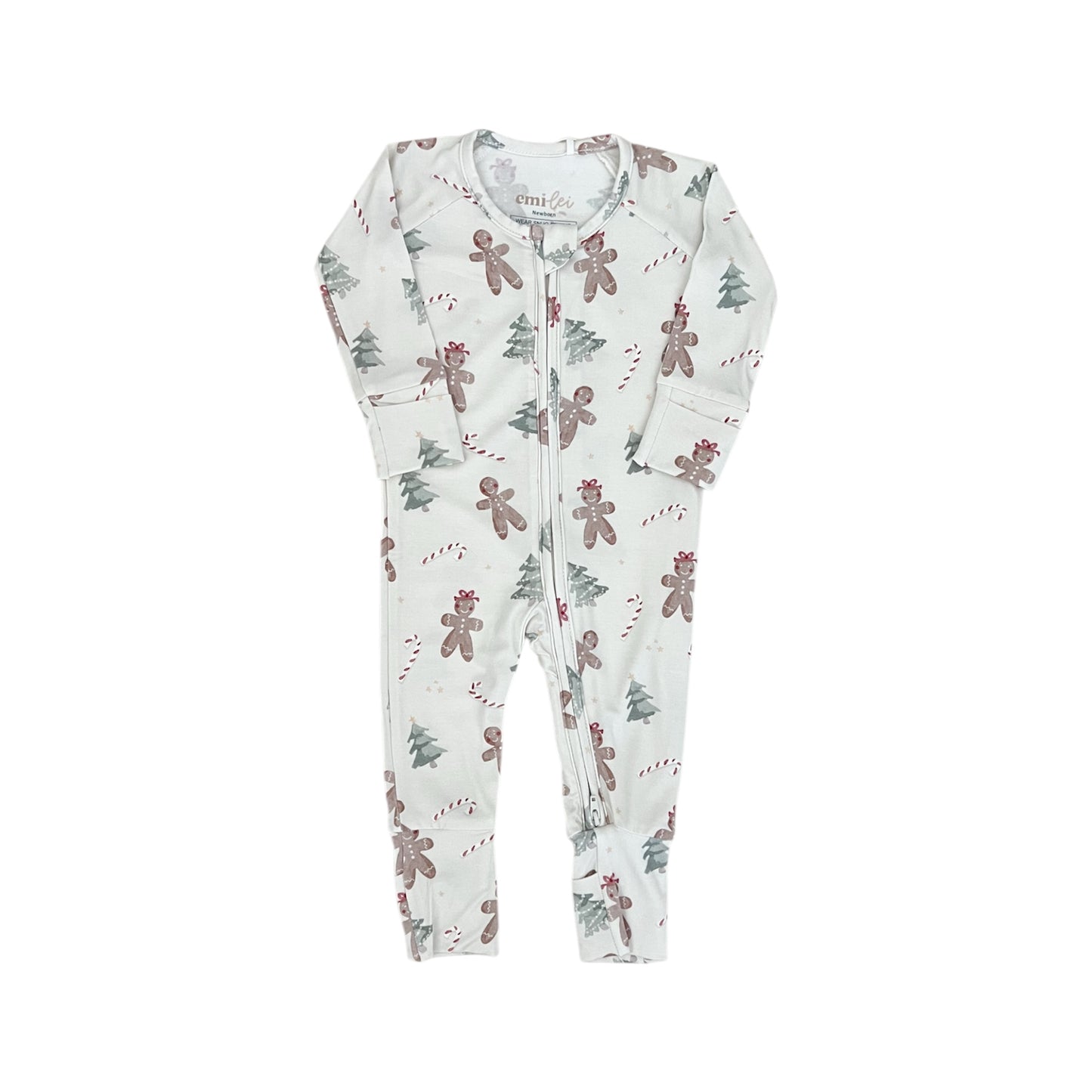 Bamboo Convertible Footie Romper | Gingerbread