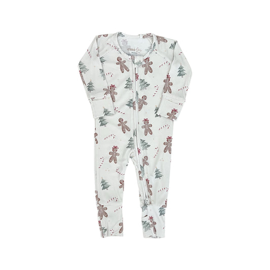 Bamboo Convertible Footie Romper | Gingerbread