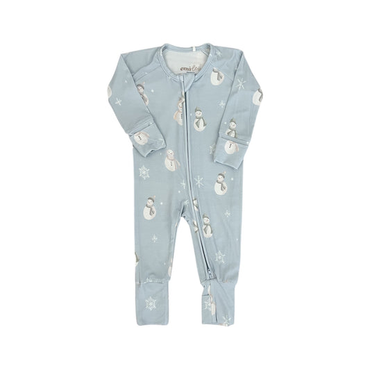 Bamboo Convertible Footie Romper | Snowman