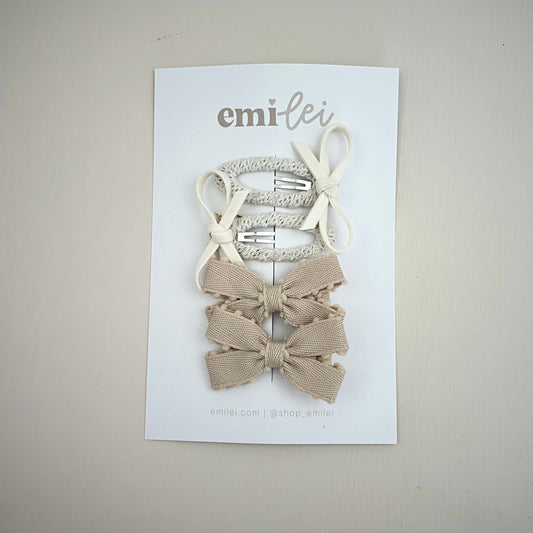 Piggy Hair Clips - Set of 4