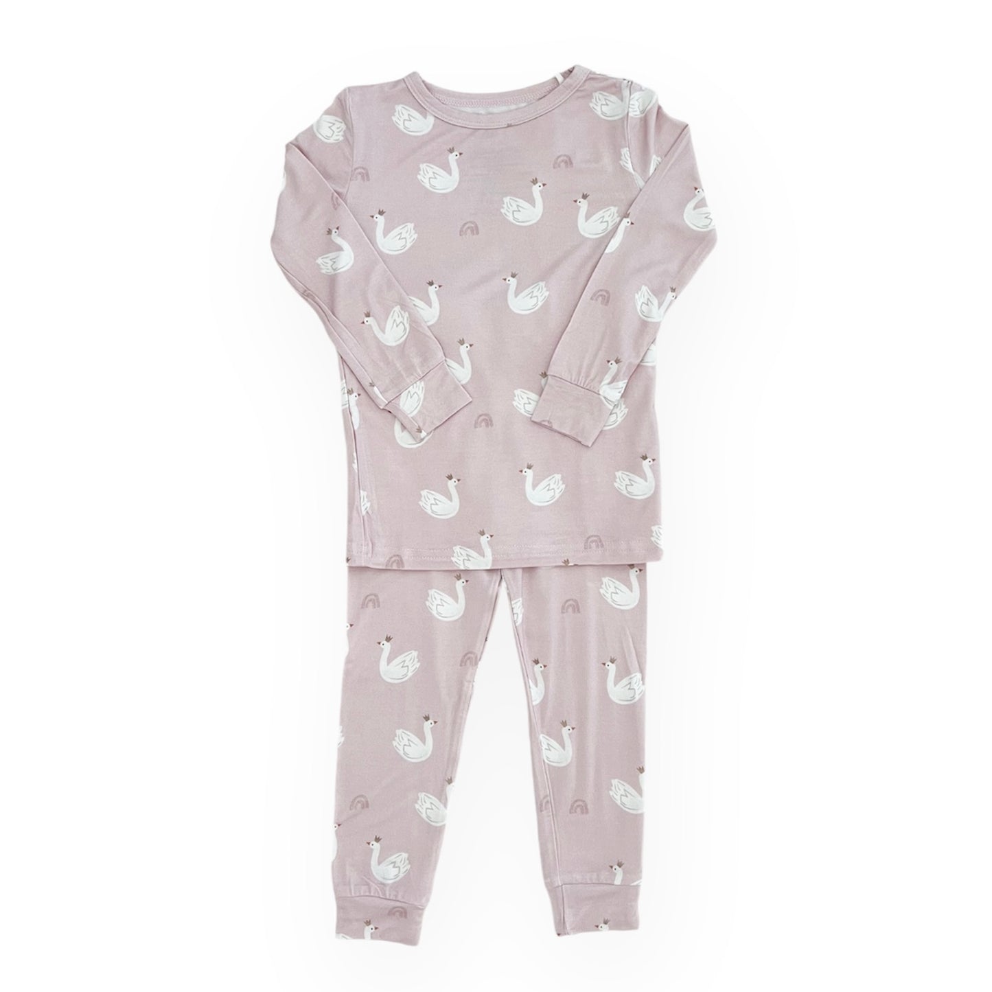 Bamboo Two Piece Toddler Set | Swan Princess