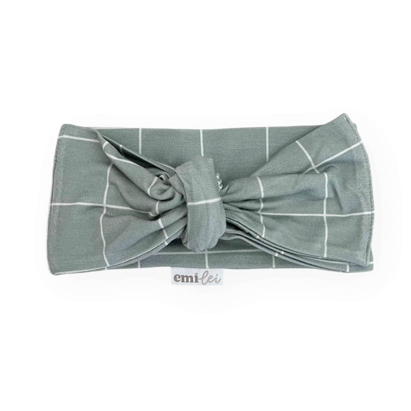 Bamboo Adjustable Bow | Sage Grid