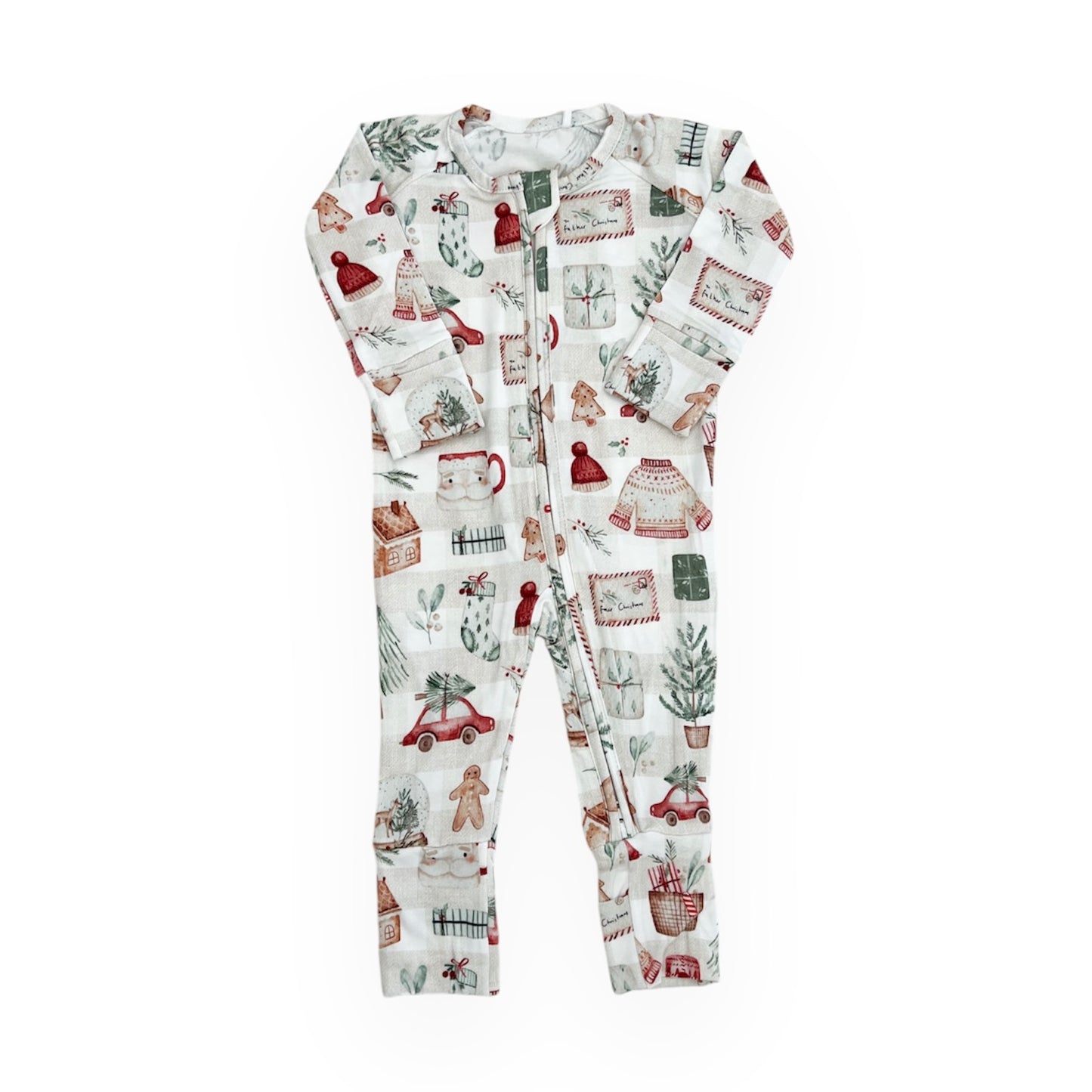 Bamboo Convertible Footie Romper | Christmas