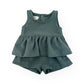 Peplum Top + Short Set | Forest