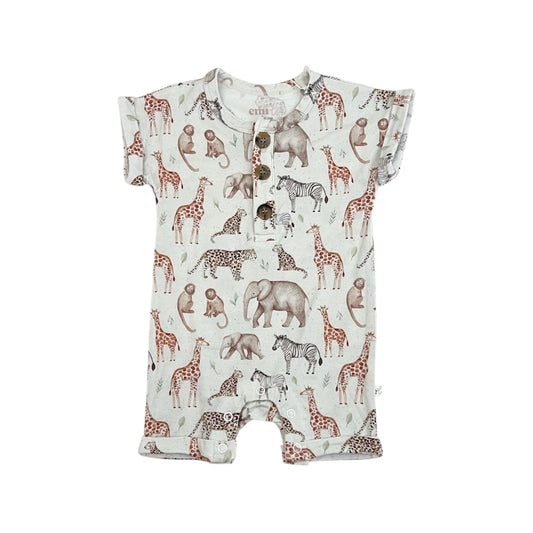 Bamboo Henley Shortie | Safari Friends