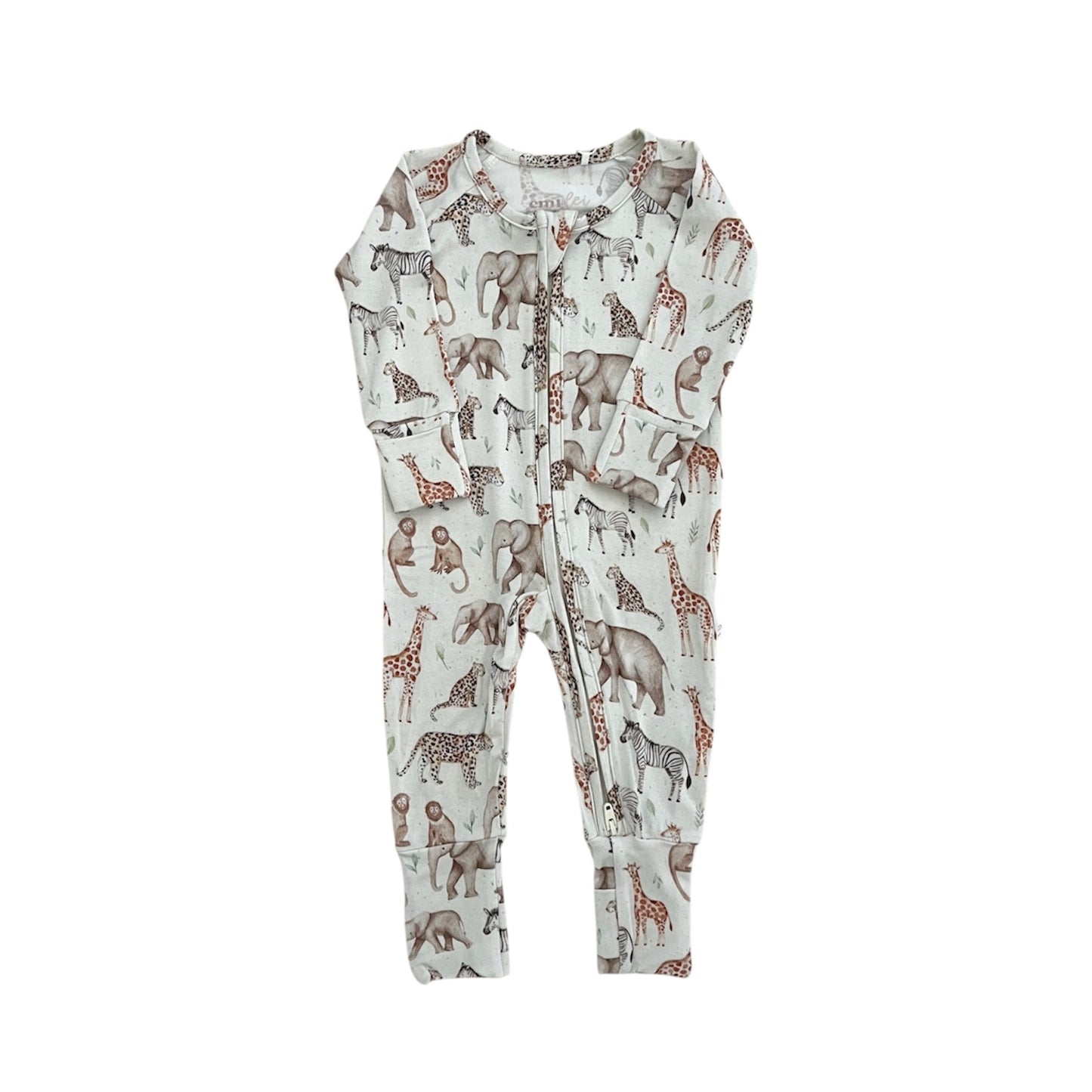 Bamboo Convertible Footie Romper | Safari Friends