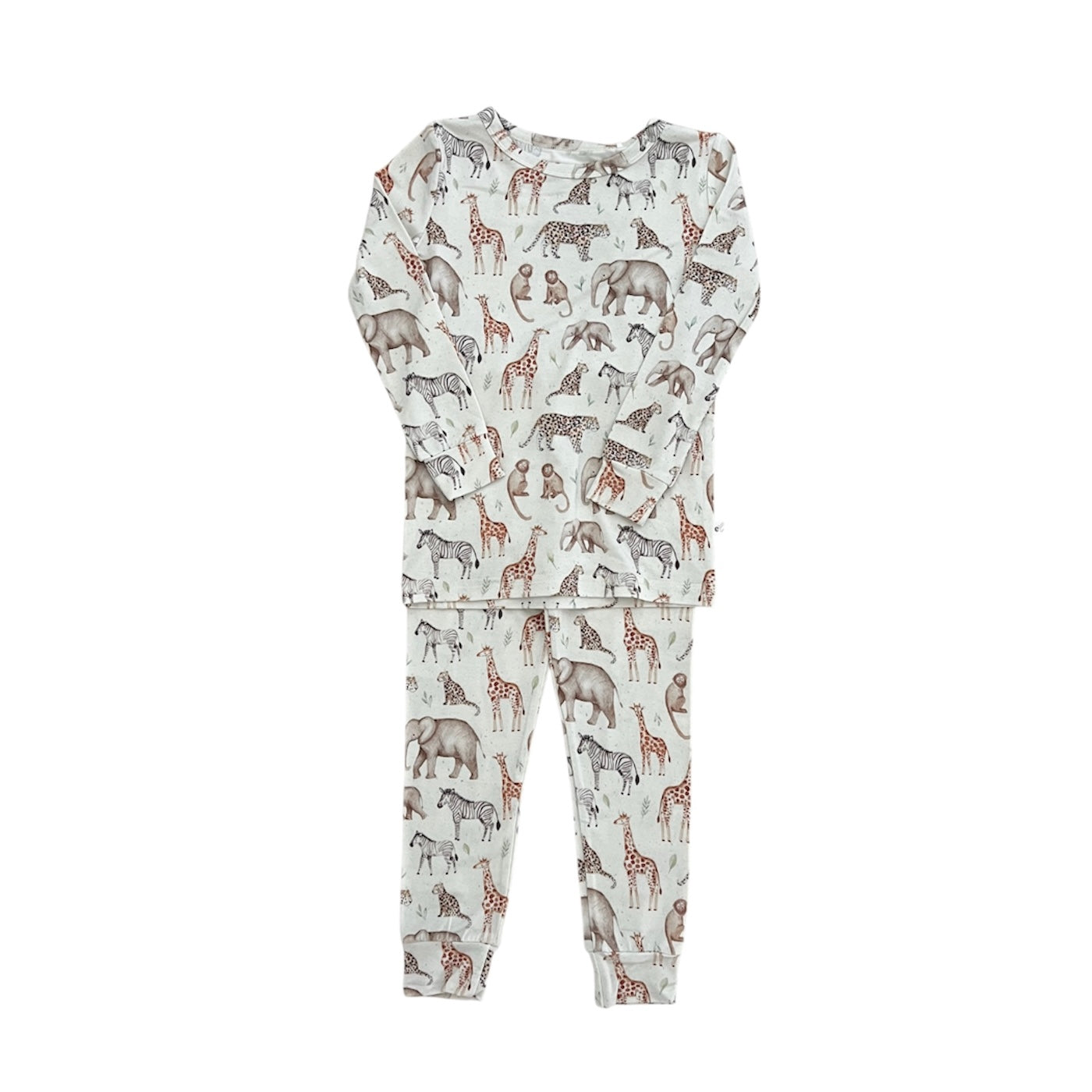 Bamboo Two Piece Toddler Set | Safari Friends