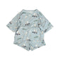 Bamboo Boxy Tee & Short Set | Dusty Blue Golf