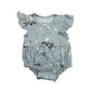 Bamboo Ruffle Bubble Romper | Dusty Blue Golf