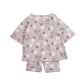 Organic Cotton Boxy Tee & Bike Short Set | Hydrangea