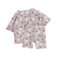 Organic Cotton Boxy Tee & Bike Short Set | Hydrangea