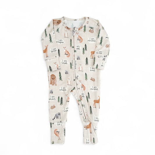 Bamboo Convertible Footie Romper | Woodland Affirmations