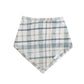 Bamboo Bib | Teal Plaid