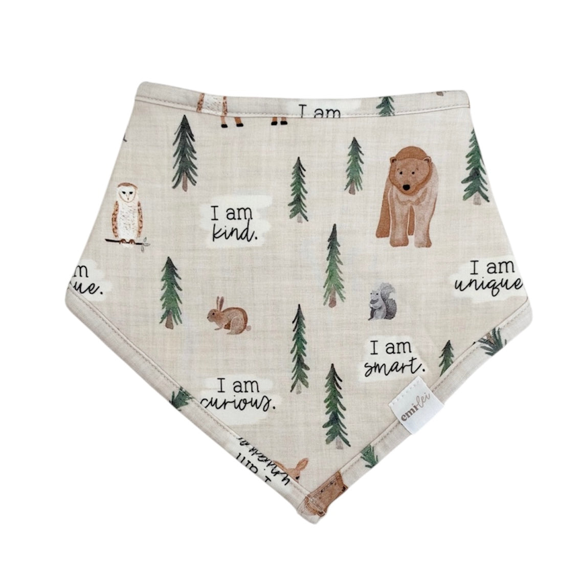 Bamboo Bib | Woodland Affirmations