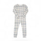Bamboo Two Piece Toddler Set | Teal Plaid