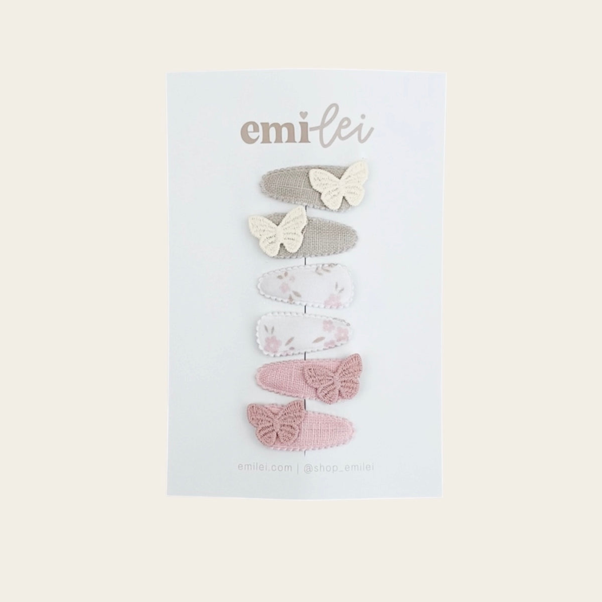 Piggy Hair Clips - Set of 6