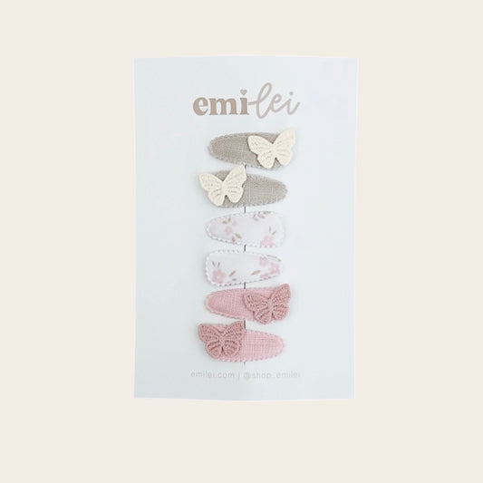 Piggy Hair Clips - Set of 6