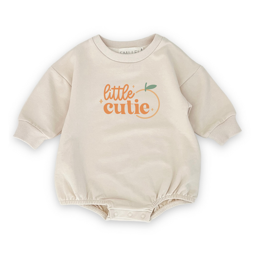 Everyday Sweatshirt Romper | Little Cutie