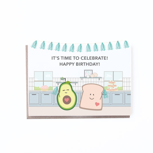 Greeting Card - Avocado Toast Happy Birthday